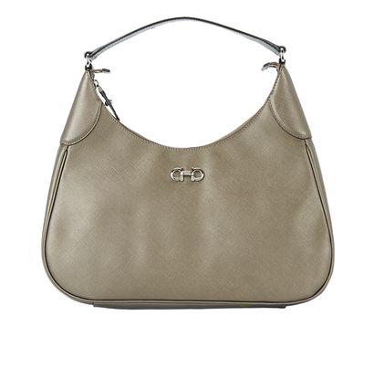 Salvatore Ferragamo Gancini Romana Hobo Bag, &pound;190, Front view
